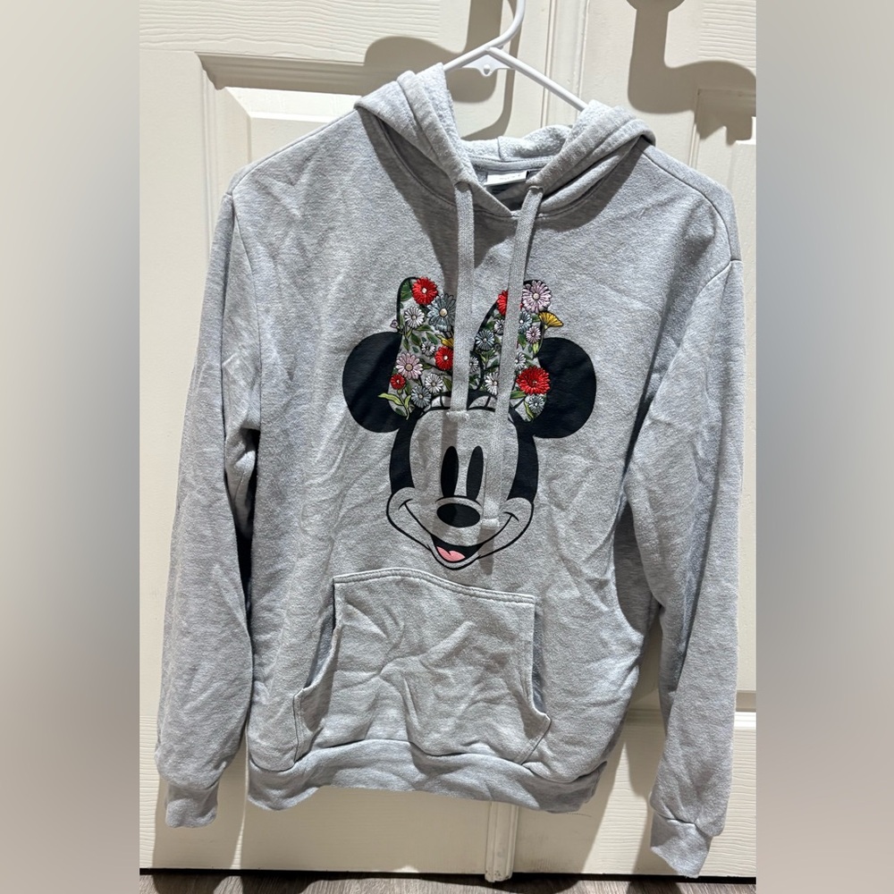 Disney Heather Gray Minnie Mouse Hoodie